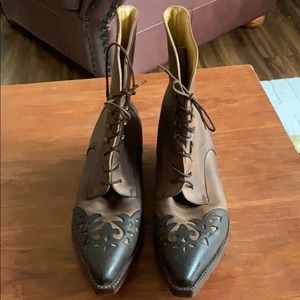 TONY MORA Women’s Lace up Cowboy Boots Size 11 /41